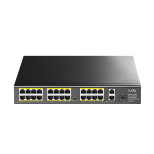 Cudy 24-Port Unmanaged POE Switch – Rack Mount