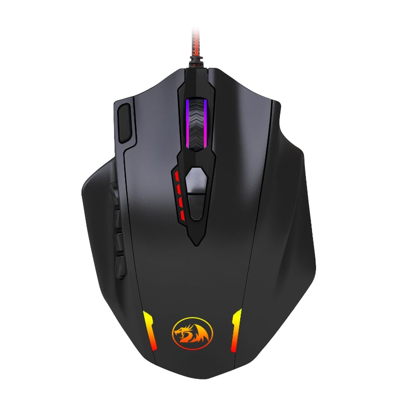 REDRAGON IMPACT 12400DPI MMO Gaming Mouse – Black