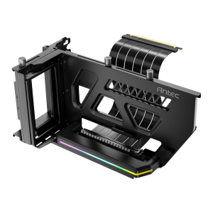 Antec SHIFT ARGB Vertical GPU Bracket with PCIe 4.0 Riser Cable – Black