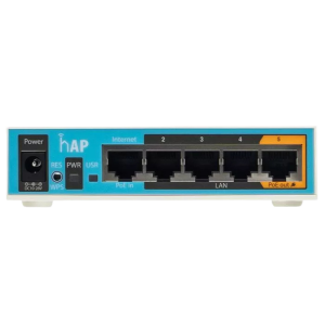 MikroTik hAP 5 Port Ethernet 300Mbps WiFi 4 Router